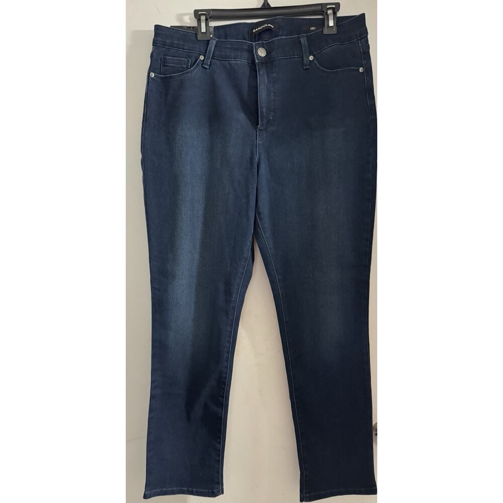 Bandolino Women's Amy Modern Straight Leg Tummy Slimming Super Stretch Size 16
